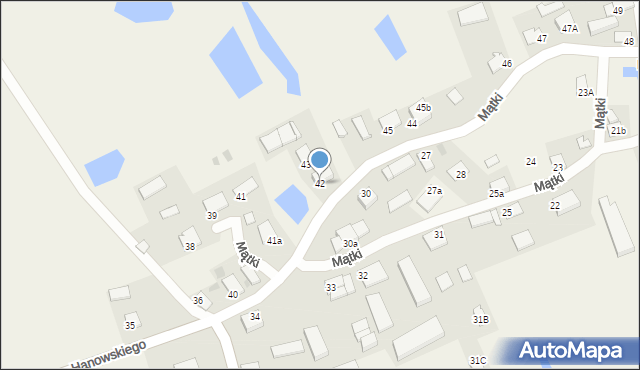 Mątki, Mątki, 42, mapa Mątki