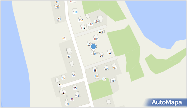 Matłak, Matłak, 100, mapa Matłak