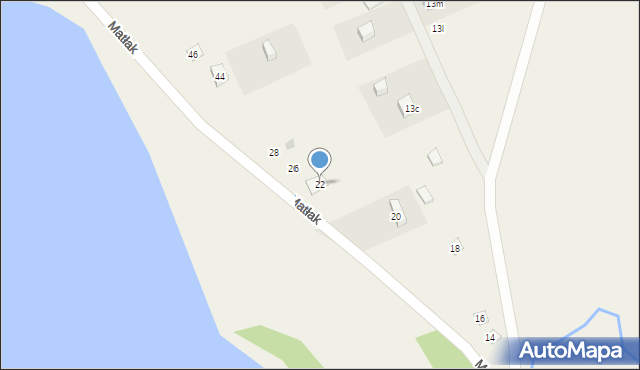 Matłak, Matłak, 22, mapa Matłak