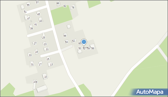 Matłak, Matłak, 52, mapa Matłak