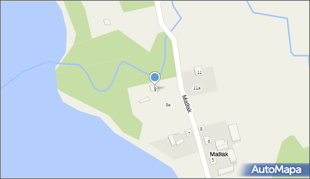 Matłak, Matłak, 9, mapa Matłak