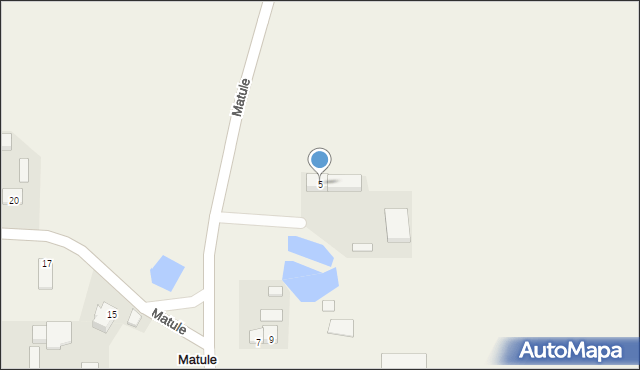 Matule, Matule, 5, mapa Matule