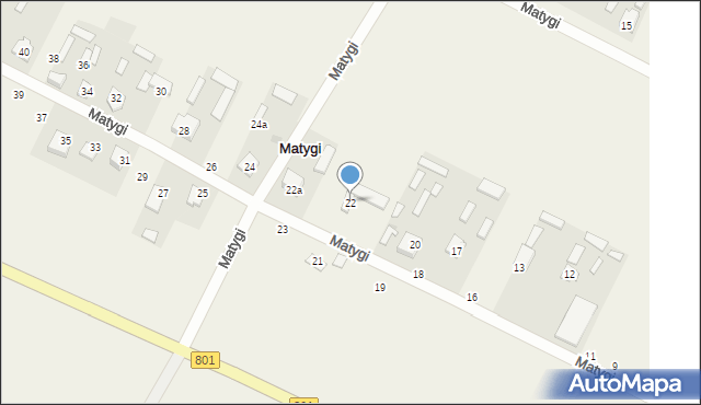 Matygi, Matygi, 22, mapa Matygi