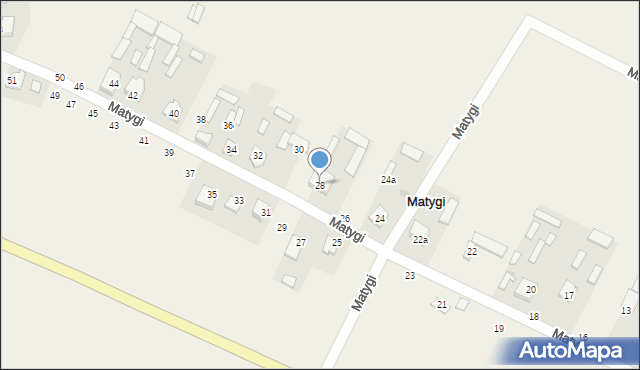 Matygi, Matygi, 28, mapa Matygi