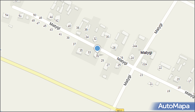 Matygi, Matygi, 31, mapa Matygi