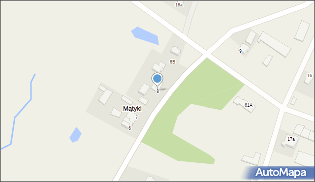 Mątyki, Mątyki, 8, mapa Mątyki