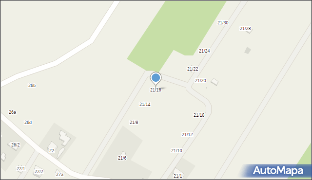 Matyldów, Matyldów, 21/16, mapa Matyldów