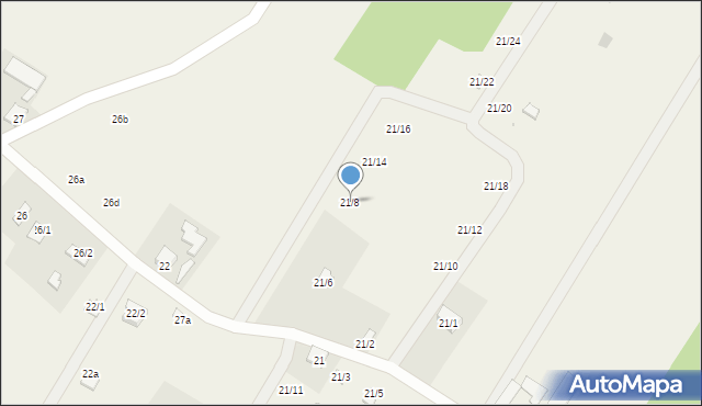 Matyldów, Matyldów, 21/8, mapa Matyldów