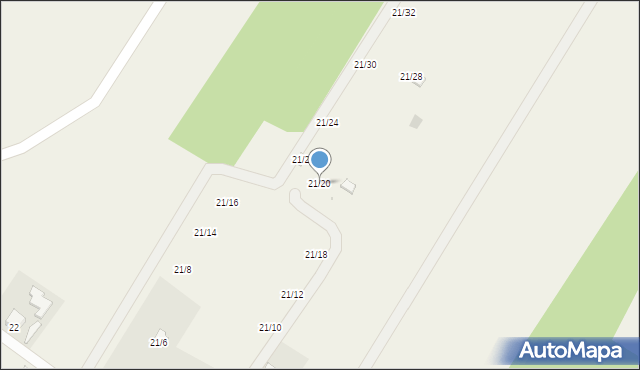 Matyldów, Matyldów, 21w, mapa Matyldów