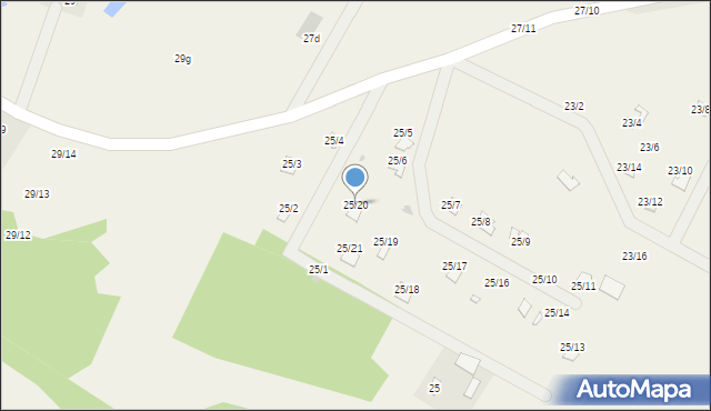 Matyldów, Matyldów, 25/20, mapa Matyldów