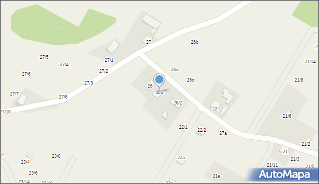 Matyldów, Matyldów, 26/1, mapa Matyldów