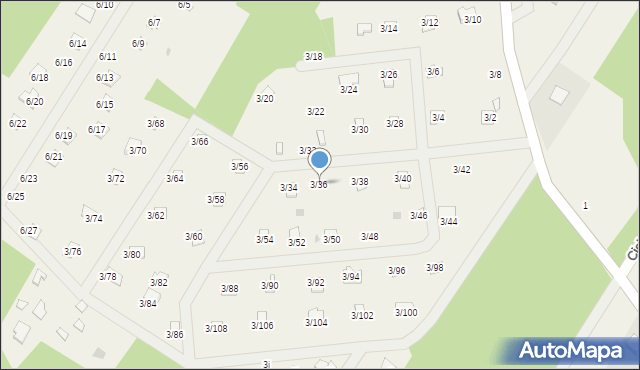 Matyldów, Matyldów, 3/36, mapa Matyldów