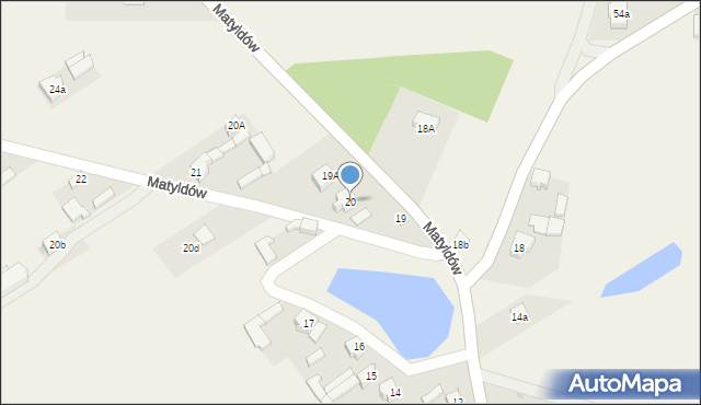 Matyldów, Matyldów, 20, mapa Matyldów
