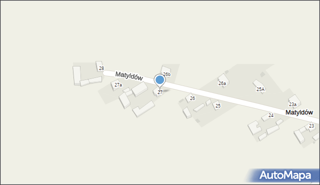 Matyldów, Matyldów, 27, mapa Matyldów