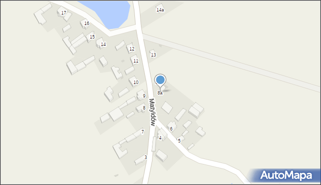 Matyldów, Matyldów, 8a, mapa Matyldów