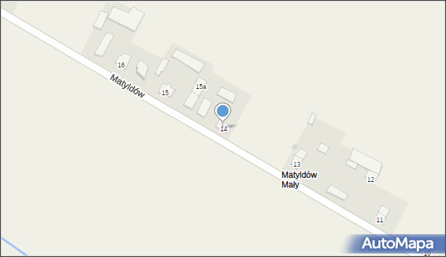 Matyldów, Matyldów, 14, mapa Matyldów