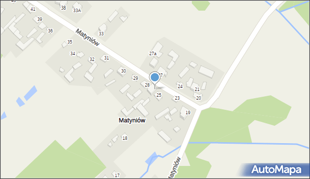 Matyniów, Matyniów, 26, mapa Matyniów