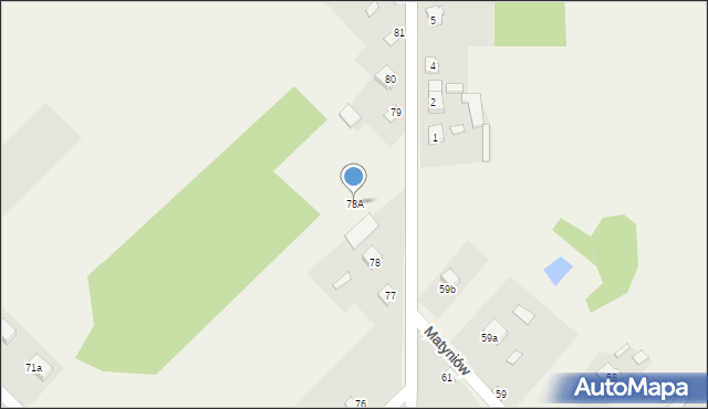 Matyniów, Matyniów, 78A, mapa Matyniów