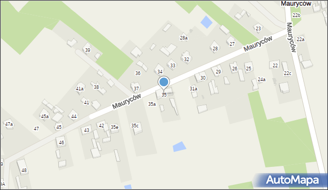 Mauryców, Mauryców, 35, mapa Mauryców