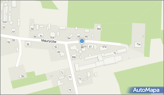Mauryców, Mauryców, 68, mapa Mauryców