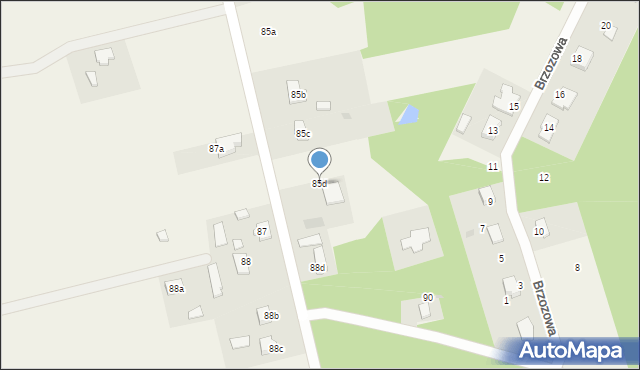 Mauryców, Mauryców, 85d, mapa Mauryców