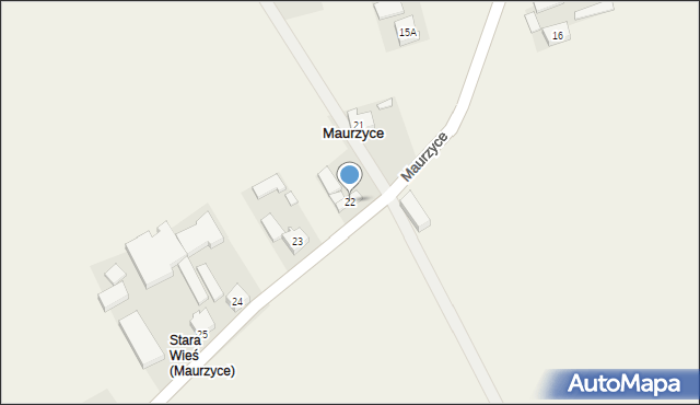 Maurzyce, Maurzyce, 22, mapa Maurzyce