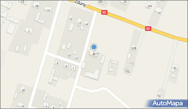 Maurzyce, Maurzyce, 60, mapa Maurzyce