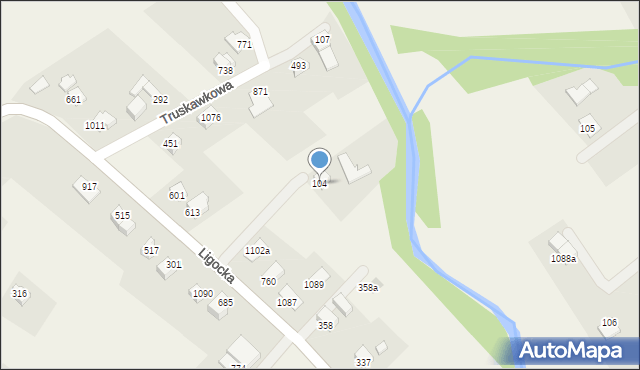 Mazańcowice, Mazańcowice, 104, mapa Mazańcowice