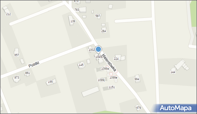 Mazańcowice, Mazańcowice, 1043a, mapa Mazańcowice