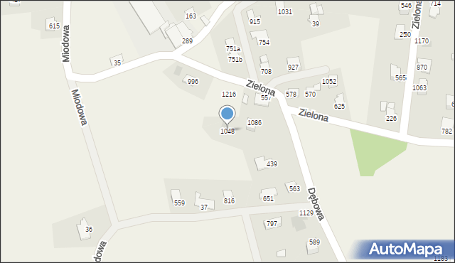 Mazańcowice, Mazańcowice, 1048, mapa Mazańcowice