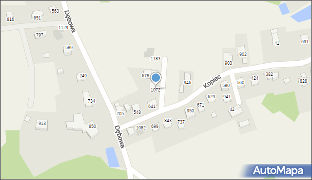 Mazańcowice, Mazańcowice, 1072, mapa Mazańcowice