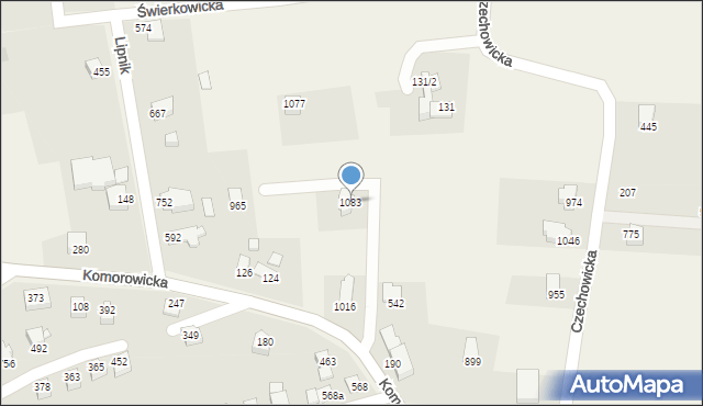 Mazańcowice, Mazańcowice, 1083, mapa Mazańcowice