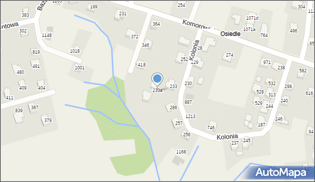 Mazańcowice, Mazańcowice, 233a, mapa Mazańcowice