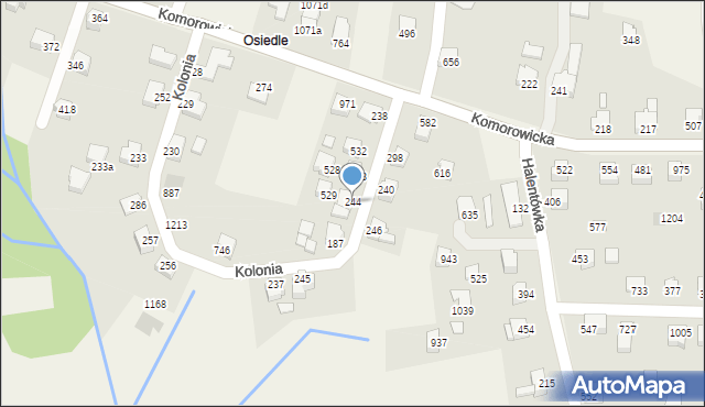 Mazańcowice, Mazańcowice, 244, mapa Mazańcowice