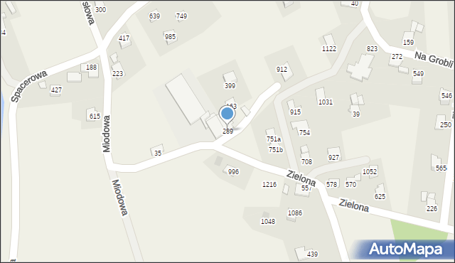 Mazańcowice, Mazańcowice, 289, mapa Mazańcowice