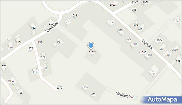 Mazańcowice, Mazańcowice, 316, mapa Mazańcowice
