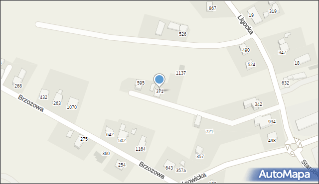 Mazańcowice, Mazańcowice, 371, mapa Mazańcowice