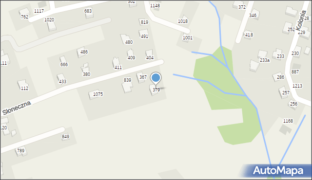 Mazańcowice, Mazańcowice, 379, mapa Mazańcowice
