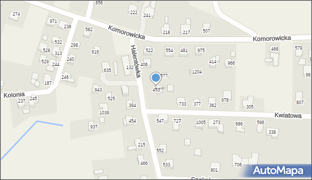 Mazańcowice, Mazańcowice, 453, mapa Mazańcowice