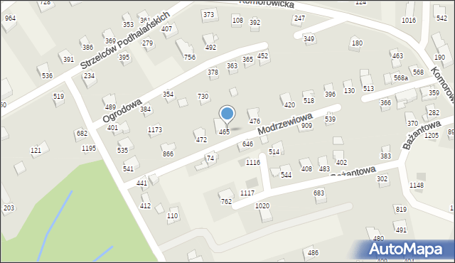 Mazańcowice, Mazańcowice, 474, mapa Mazańcowice