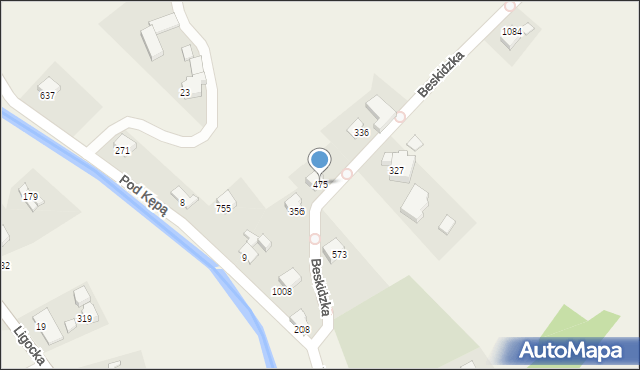 Mazańcowice, Mazańcowice, 475, mapa Mazańcowice