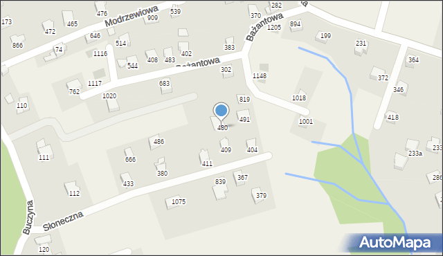 Mazańcowice, Mazańcowice, 480, mapa Mazańcowice