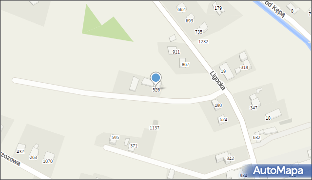 Mazańcowice, Mazańcowice, 526, mapa Mazańcowice