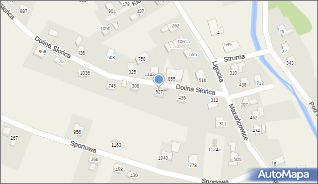 Mazańcowice, Mazańcowice, 527, mapa Mazańcowice