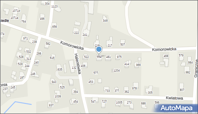 Mazańcowice, Mazańcowice, 554, mapa Mazańcowice