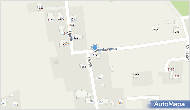 Mazańcowice, Mazańcowice, 574, mapa Mazańcowice