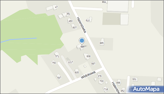 Mazańcowice, Mazańcowice, 585, mapa Mazańcowice