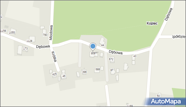 Mazańcowice, Mazańcowice, 609, mapa Mazańcowice