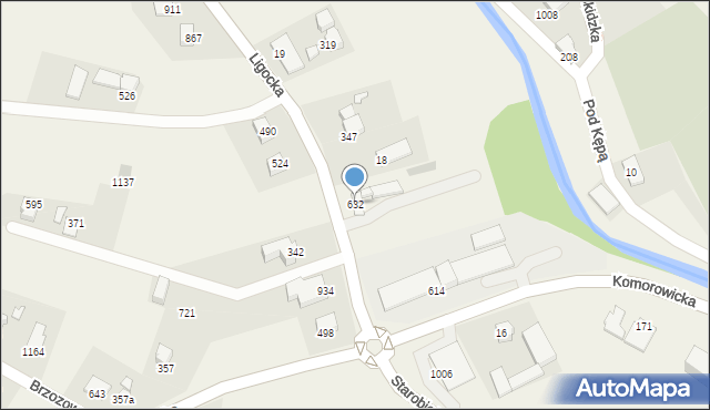 Mazańcowice, Mazańcowice, 632, mapa Mazańcowice