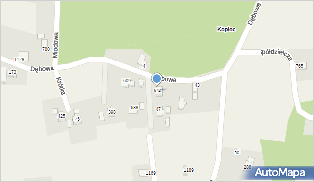 Mazańcowice, Mazańcowice, 672, mapa Mazańcowice